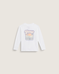Kids Vans Little Kids Sun Dip Long Sleeve T-Shirt in White