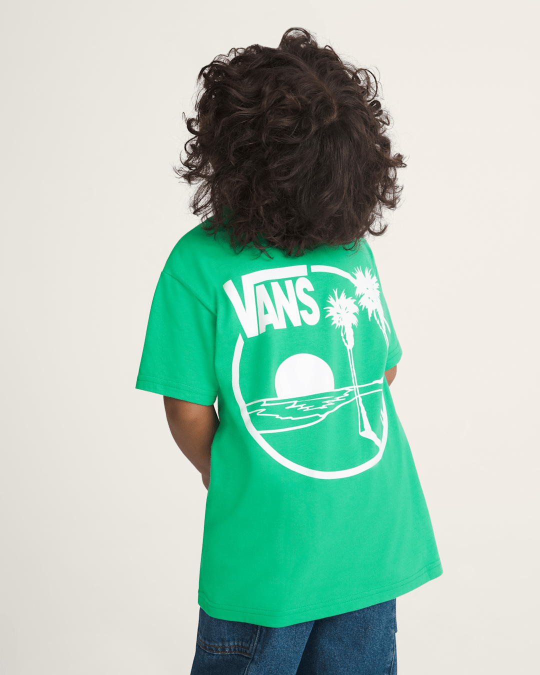 Kids Vans Little Kids Sano T-Shirt in Vivid Verdant Green
