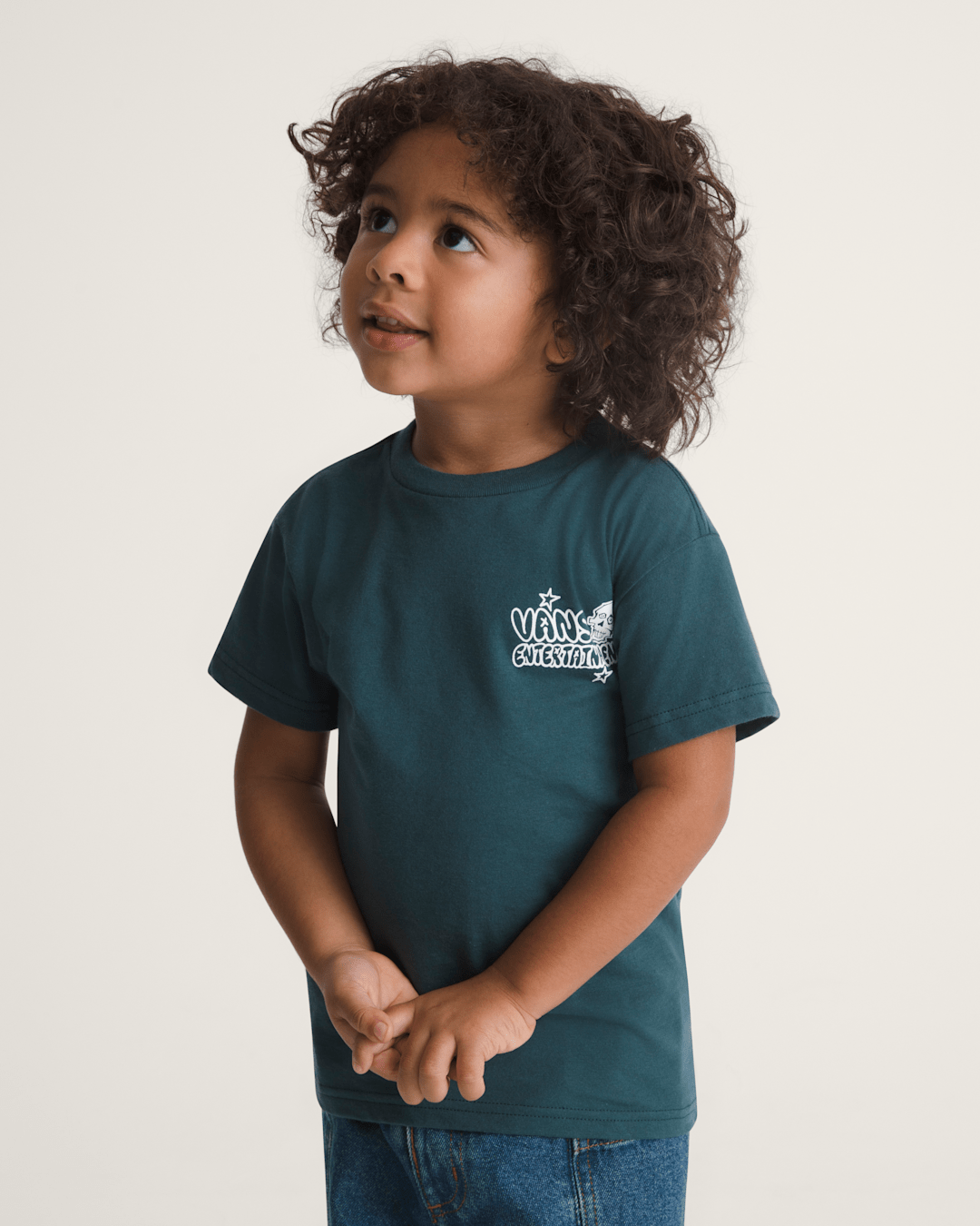 Kids Vans Little Kids Vans Entertainment T-Shirt in Mossy Olive Green