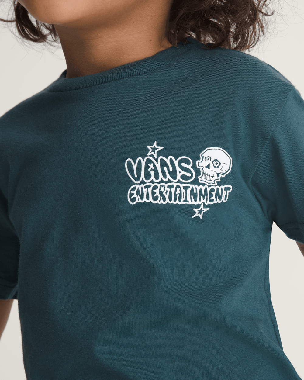 Kids Vans Little Kids Vans Entertainment T-Shirt in Mossy Olive Green