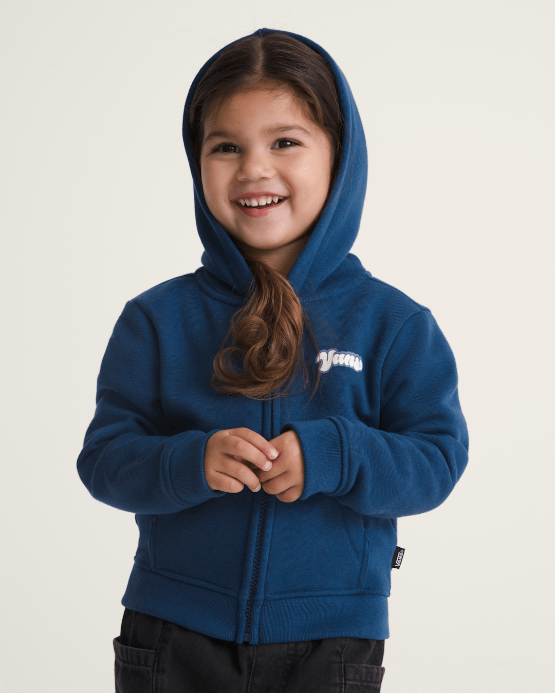 Kids Vans Little Kids Sundip Zip Hoodie in Deep Indigo Blue