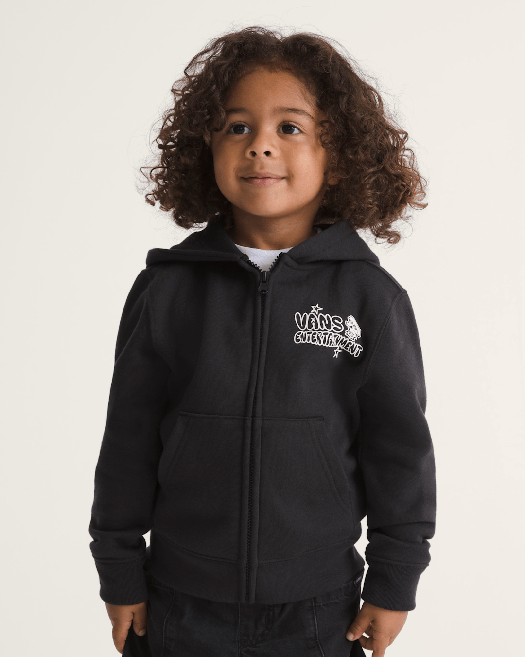 Kids Vans Little Kids Vans Entertainment Zip Hoodie in Black