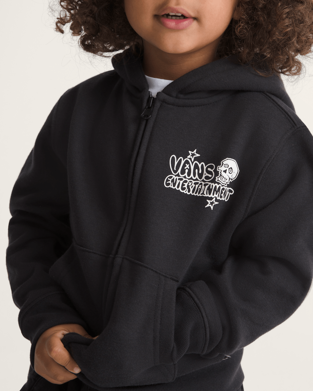 Kids Vans Little Kids Vans Entertainment Zip Hoodie in Black