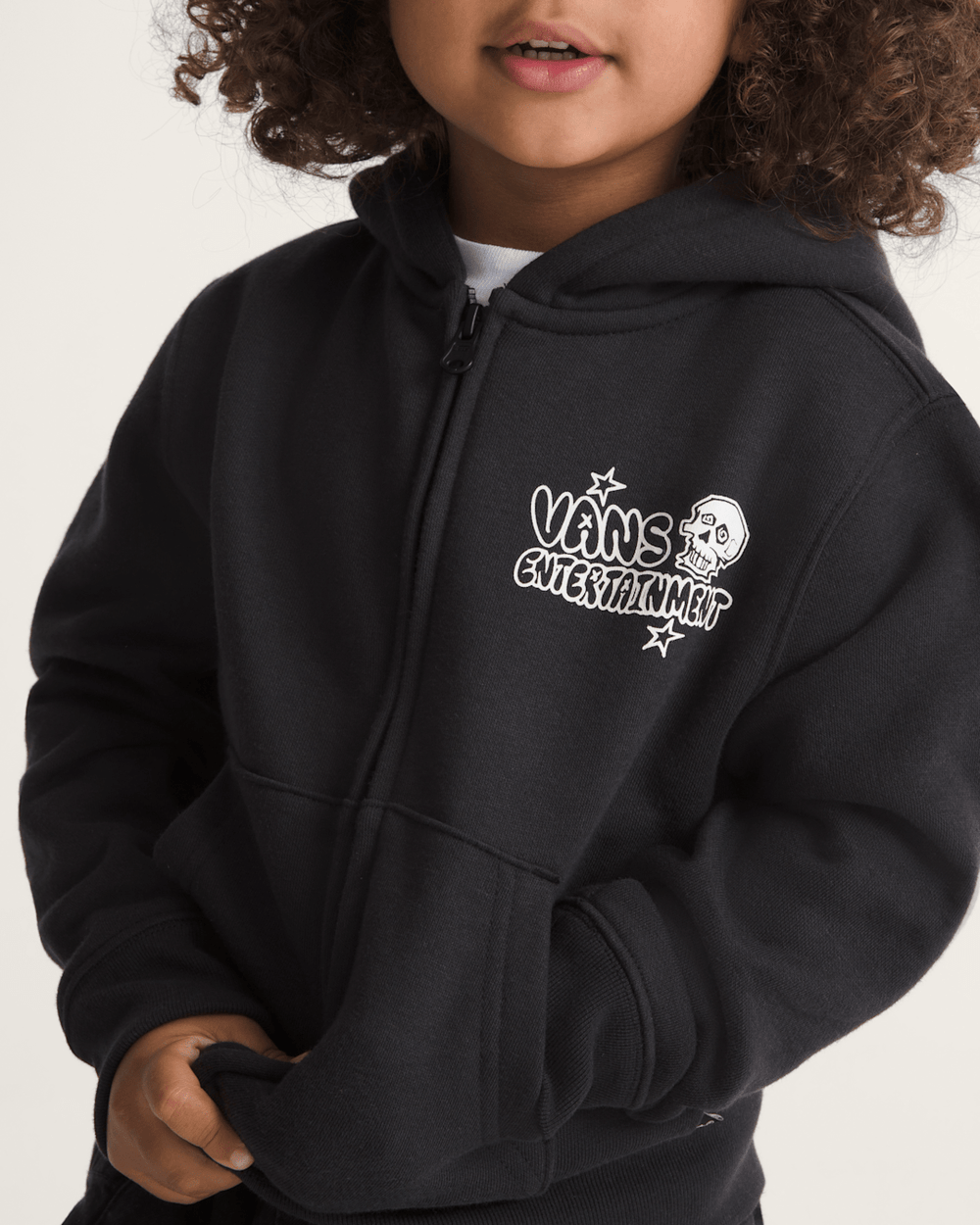 Kids Vans Little Kids Vans Entertainment Zip Hoodie in Black