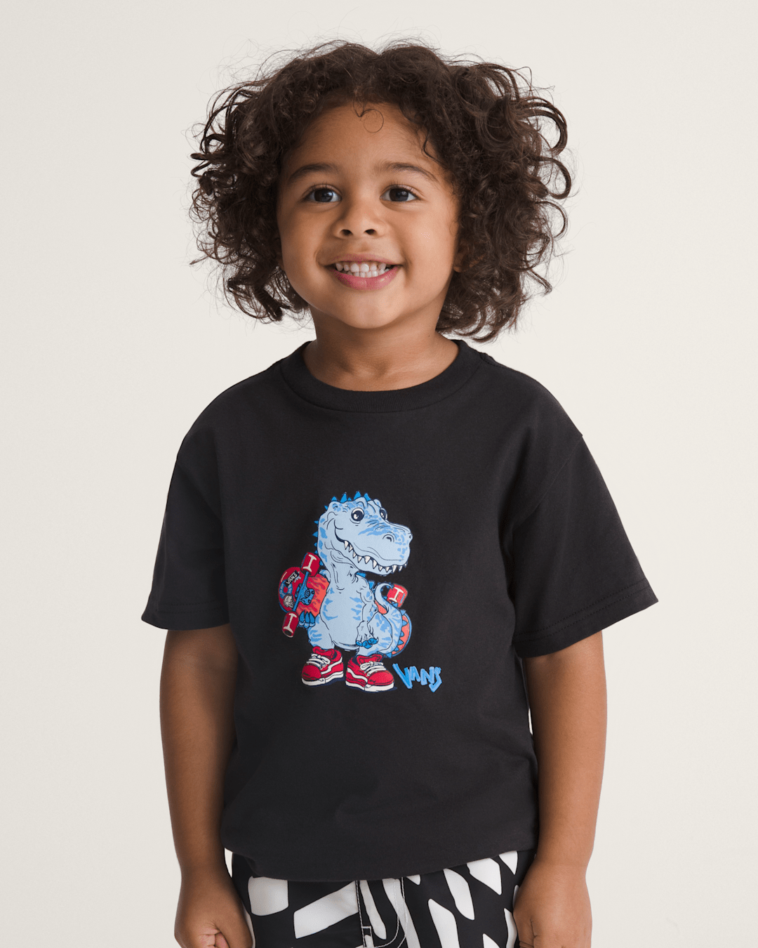 Kids Vans Little Kids Prehistoric Skater T-Shirt in Black