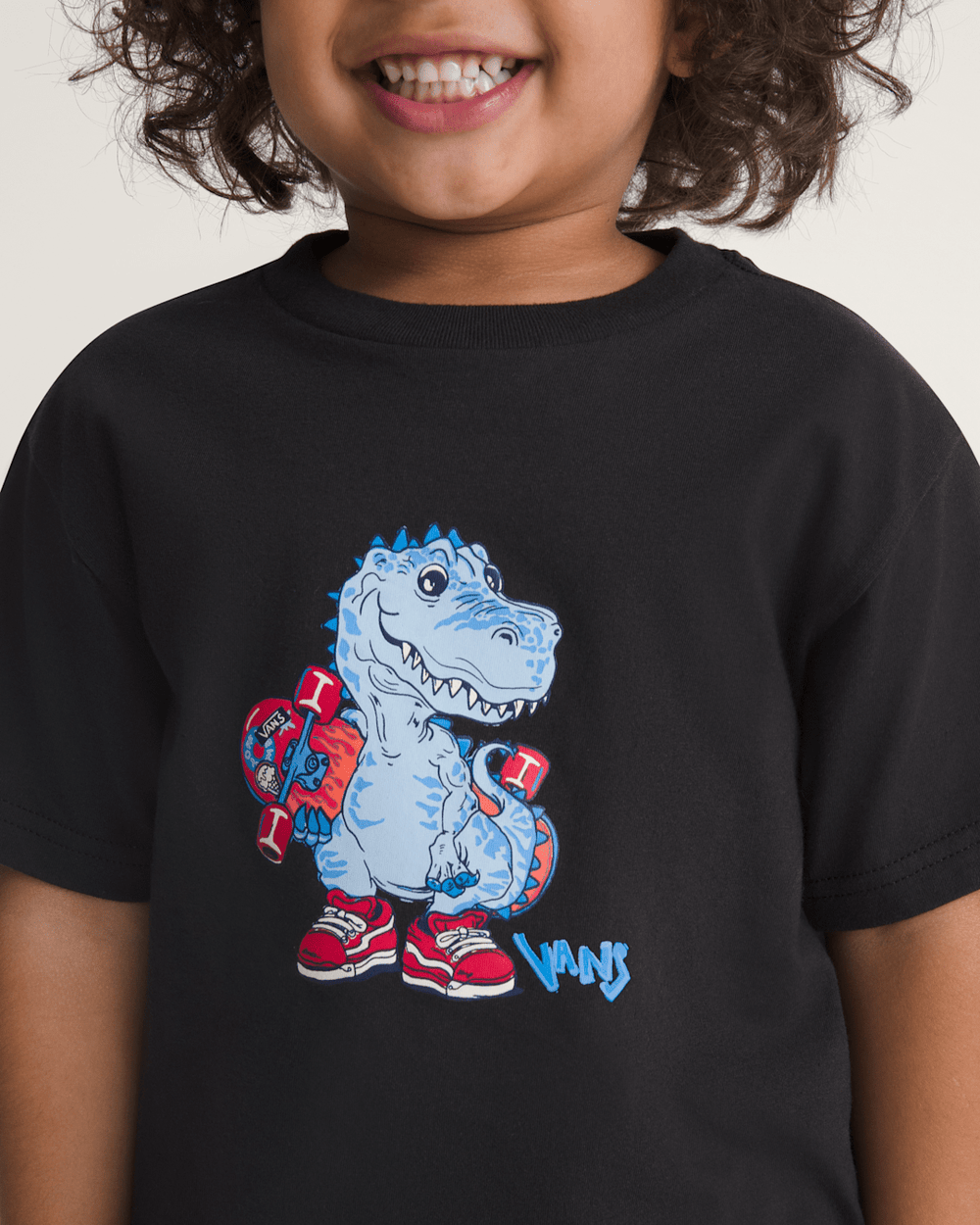 Kids Vans Little Kids Prehistoric Skater T-Shirt in Black