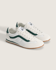 Sale Vans Super Lowpro Shoe in Marshmallow White / Emerald Green