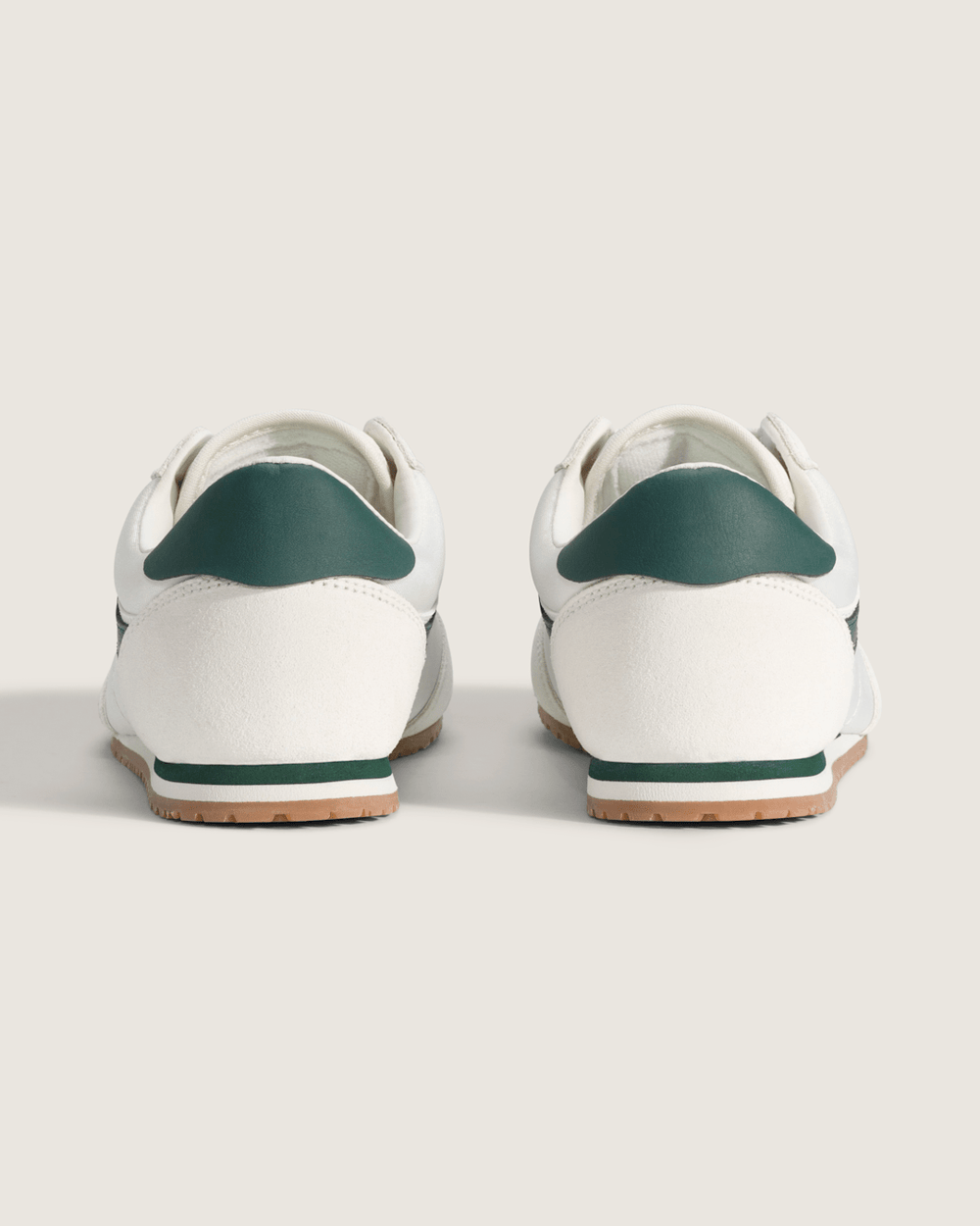 Sale Vans Super Lowpro Shoe in Marshmallow White / Emerald Green