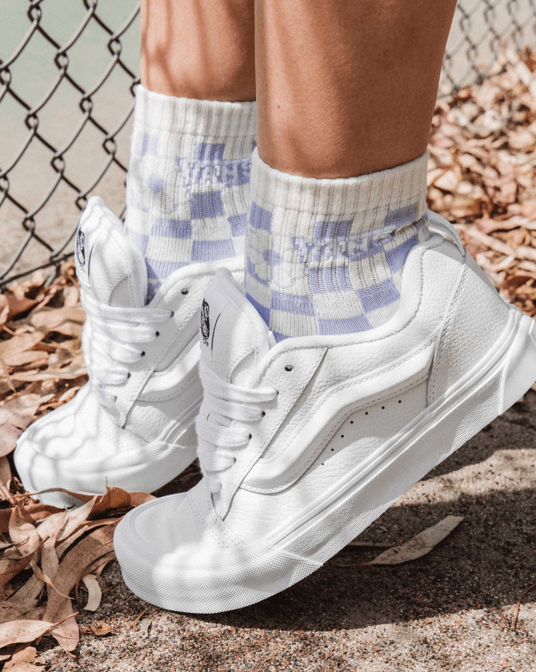 Sale Vans Knu Skool Shoe in True White