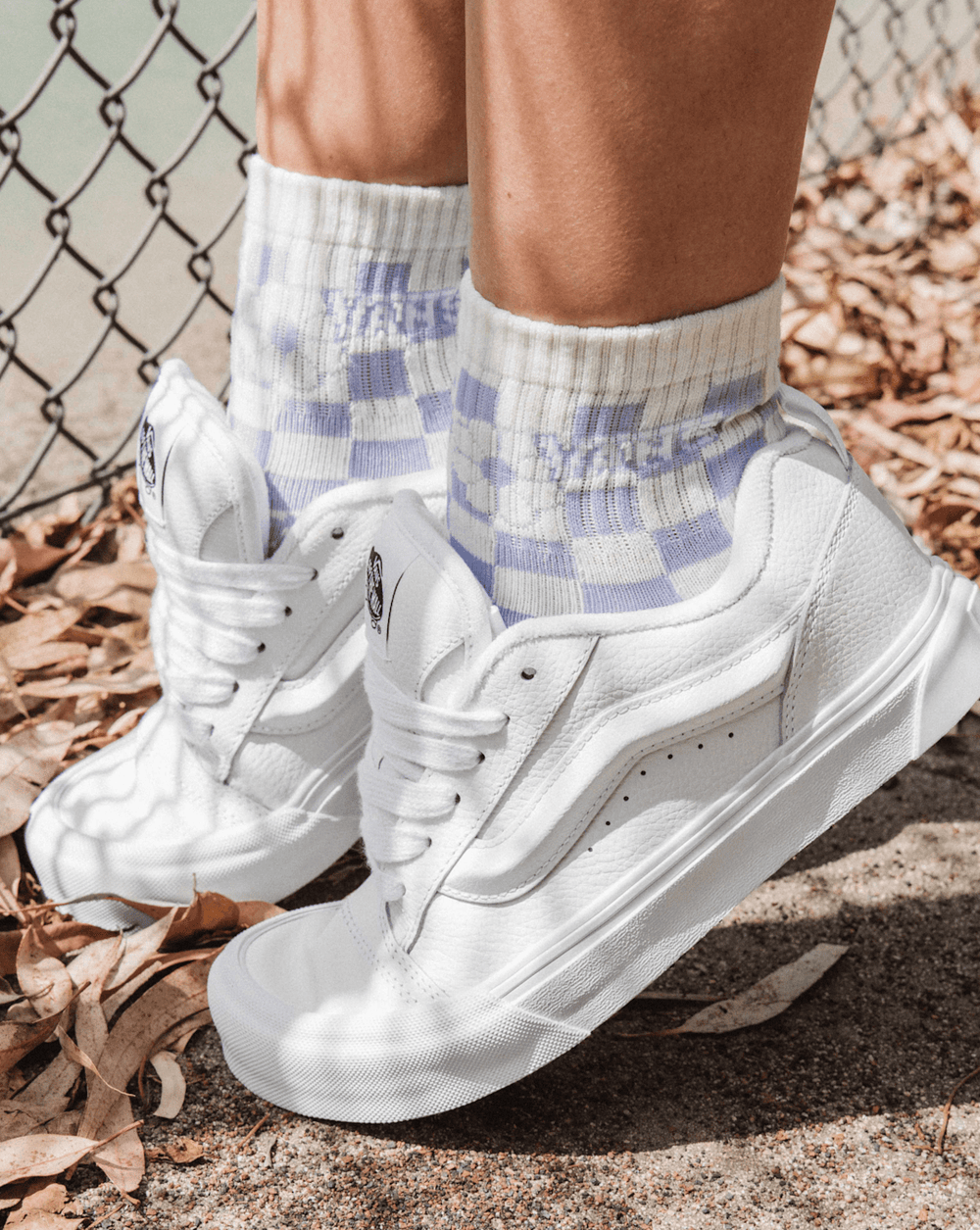 Sale Vans Knu Skool Shoe in True White