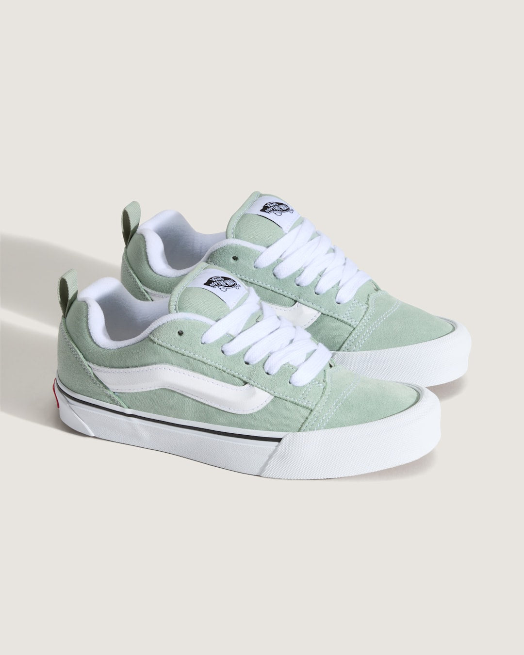 Sale Vans Knu Skool Shoe in Grey Olive Green