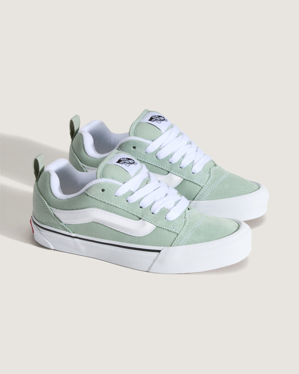 Sale Vans Knu Skool Shoe in Grey Olive Green