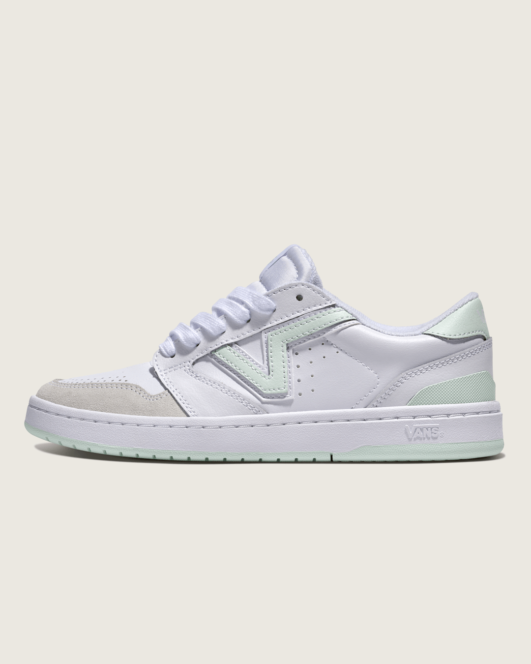 Sale Vans Lowland 2.0 Shoe in White / Mint Green