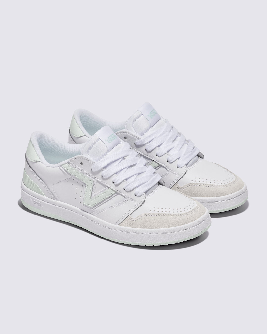 Sale Vans Lowland 2.0 Shoe in White / Mint Green