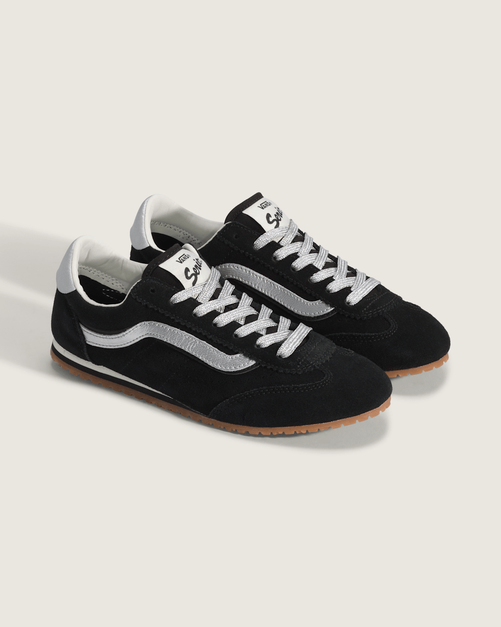 Sale Vans Super Lowpro Shoe in Black / Silver Grey