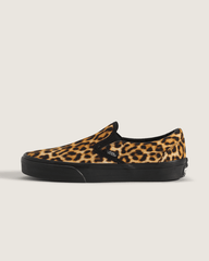 Sale Vans Classic Slip-On Shoe in Leopard Brown / Black