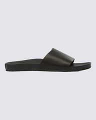 Sale Vans Decon Slide Leather Black Surf Sandals