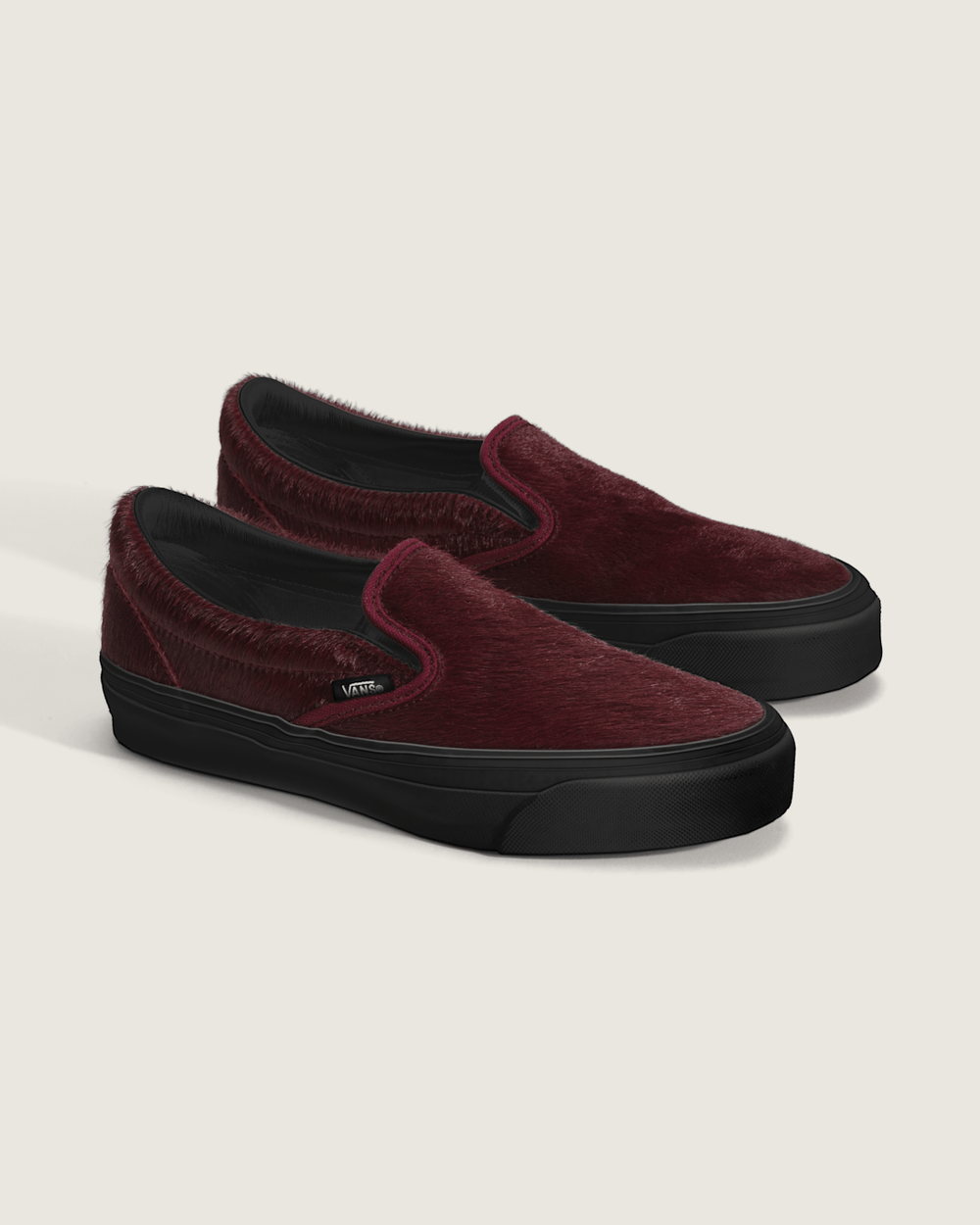 Sale Vans Premium Classic Slip-On Shoe in Burgundy Red