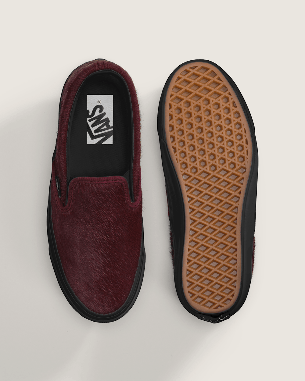 Sale Vans Premium Classic Slip-On Shoe in Burgundy Red