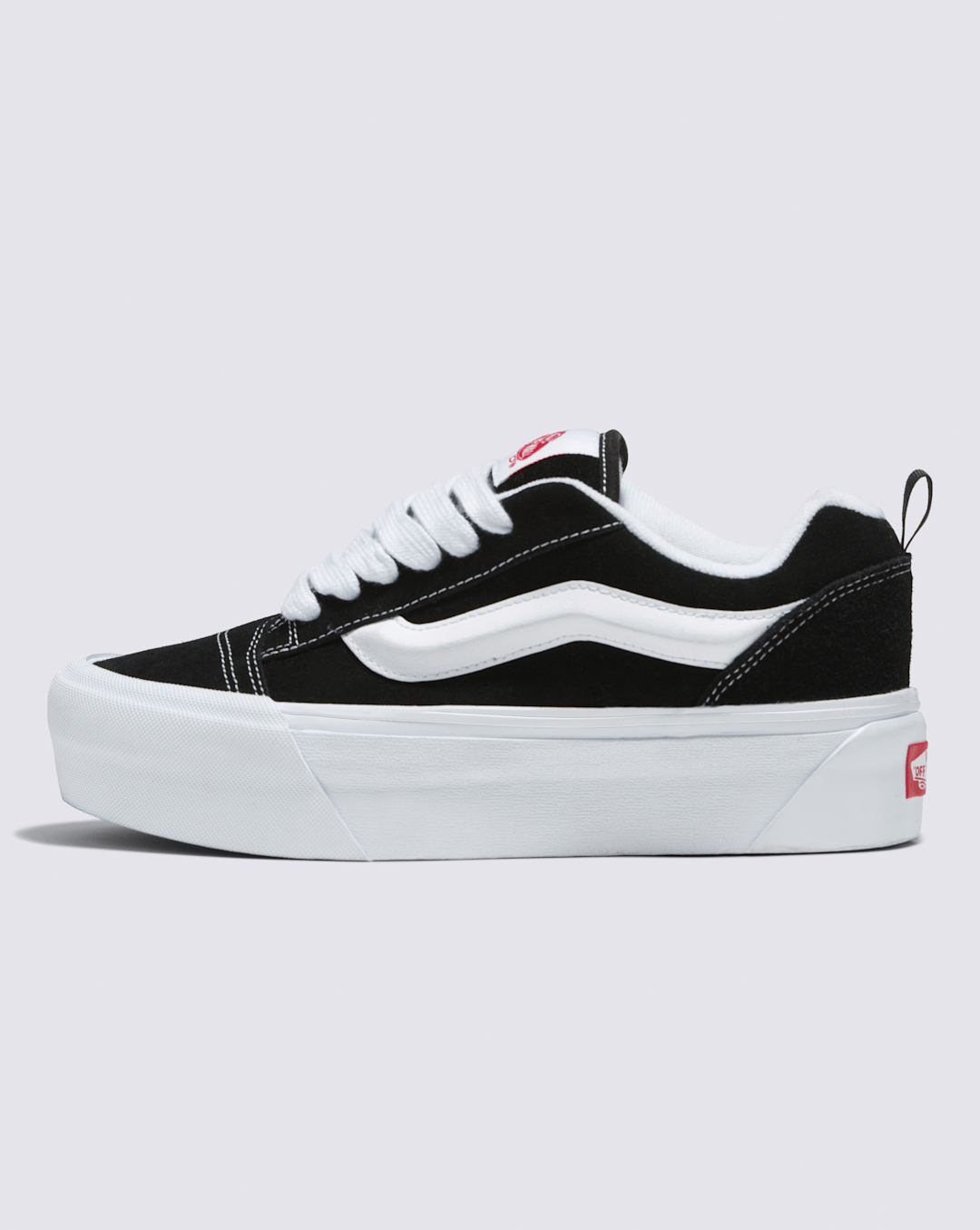 Sale Vans Knu Stack Shoe in Black / True White