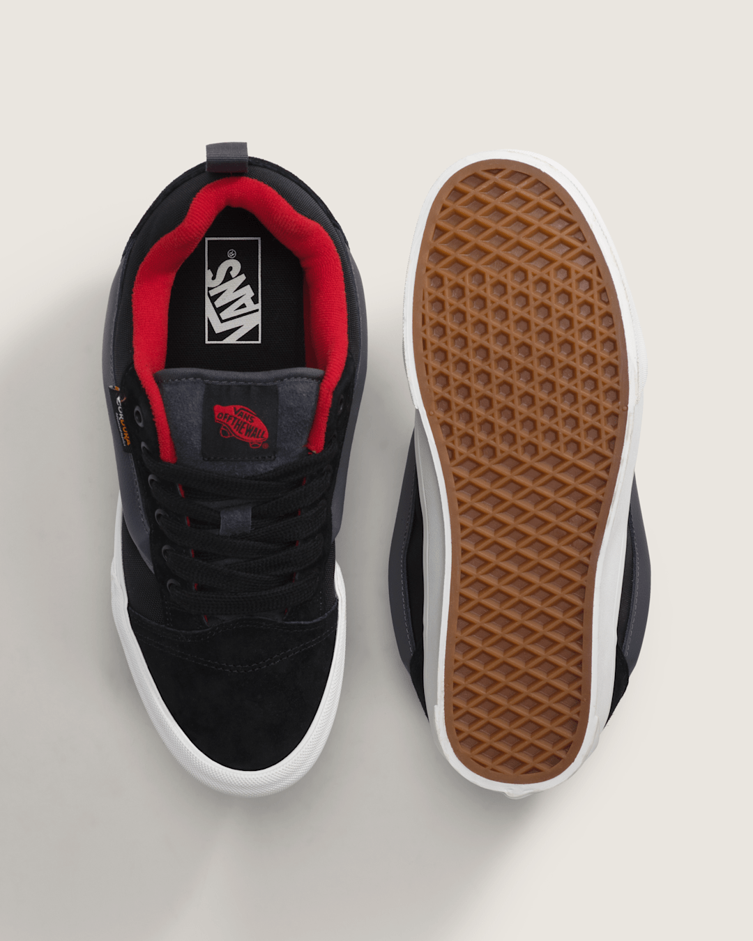 Sale Vans Knu Skool Cordura Shoe in Black / Grey