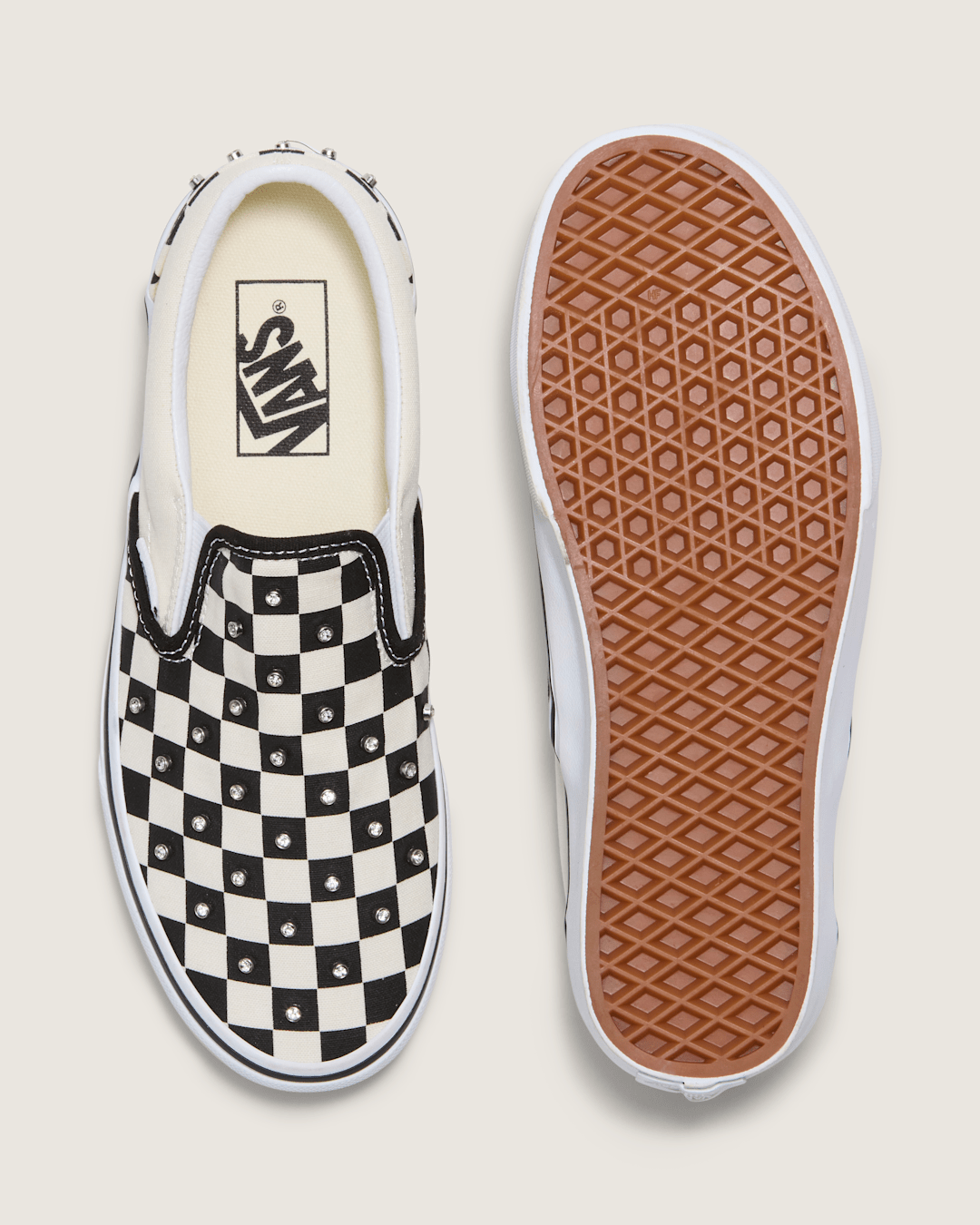 Sale Vans Classic Slip-On Checkerboard Shoe in Black / White