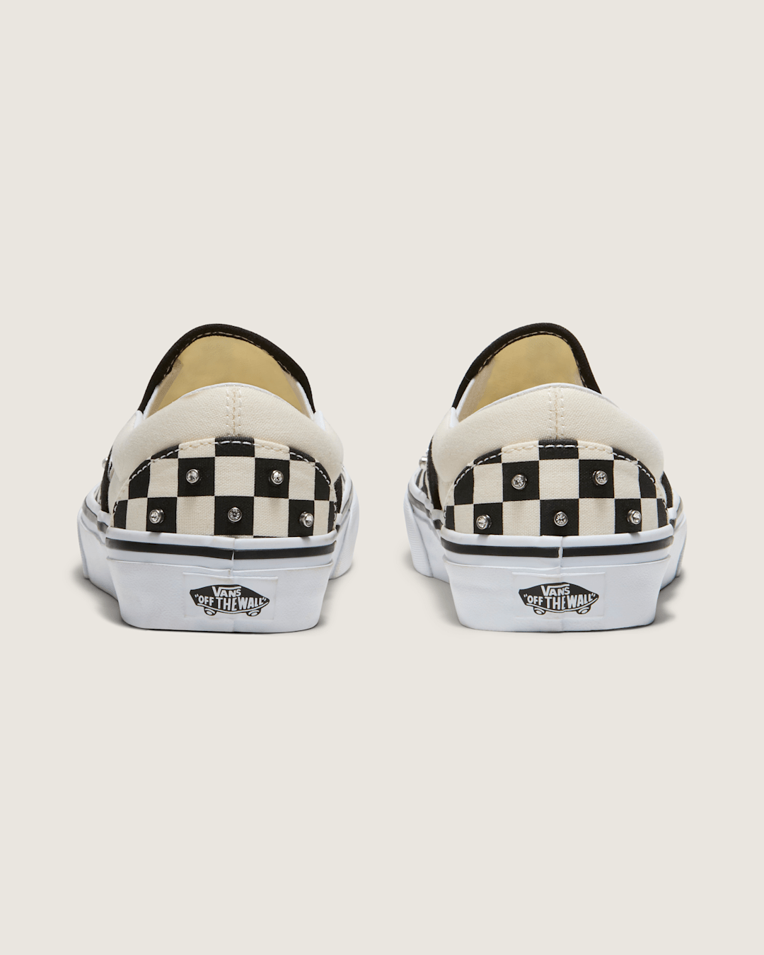 Sale Vans Classic Slip-On Checkerboard Shoe in Black / White
