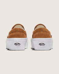 Sale Vans Classic Slip-On Platform Shoe in Chipmunk Brown