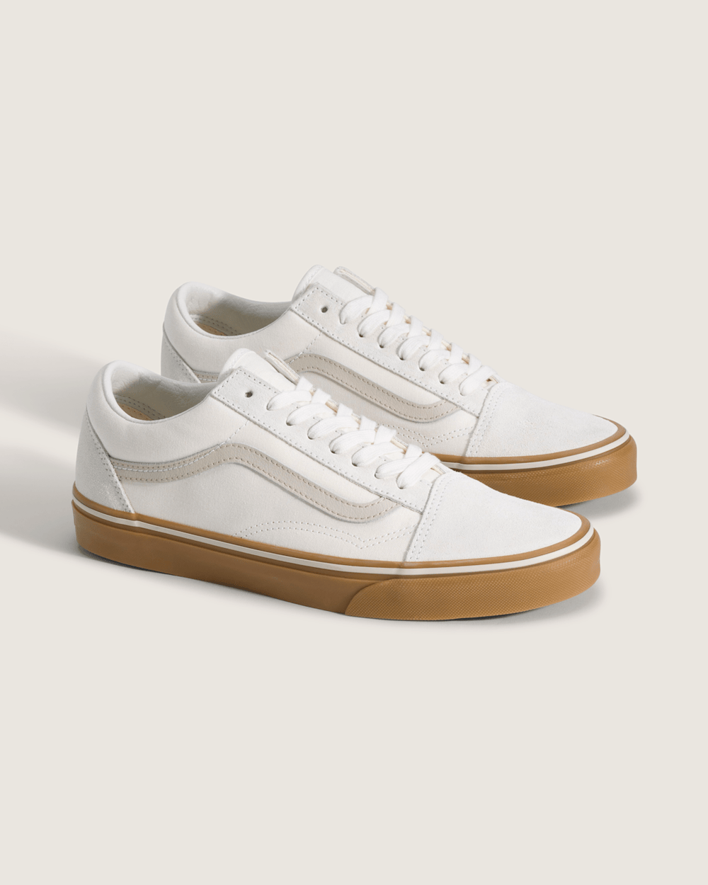 Sale Vans Old Skool Gum Shoe in White