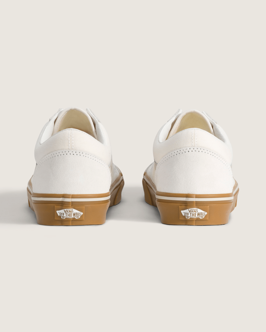 Sale Vans Old Skool Gum Shoe in White