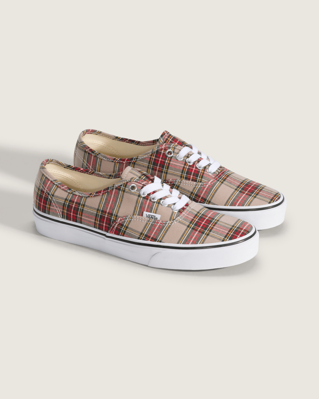 Sale Vans Authentic Shoe in Brown / Red