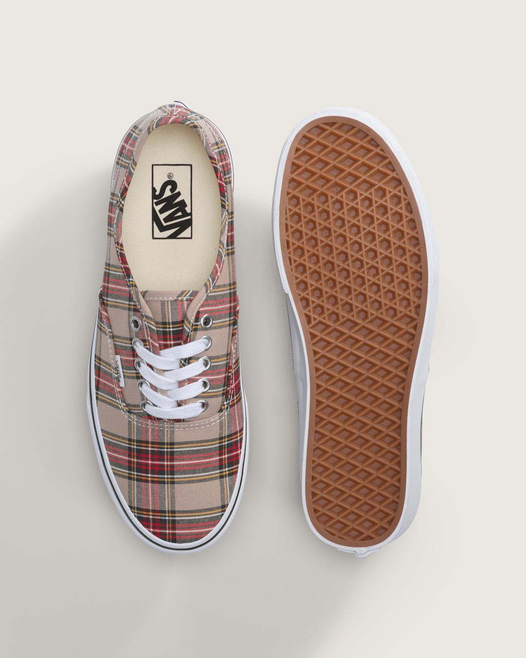Sale Vans Authentic Shoe in Brown / Red