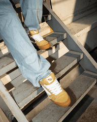 Sale Vans Knu Mid Shoe in Khaki Brown / Gum