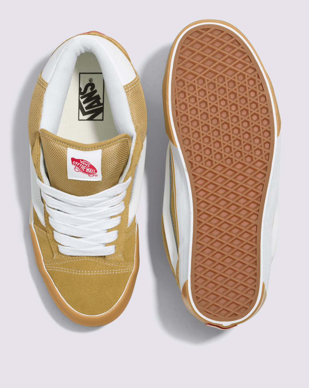 Sale Vans Knu Mid Shoe in Khaki Brown / Gum