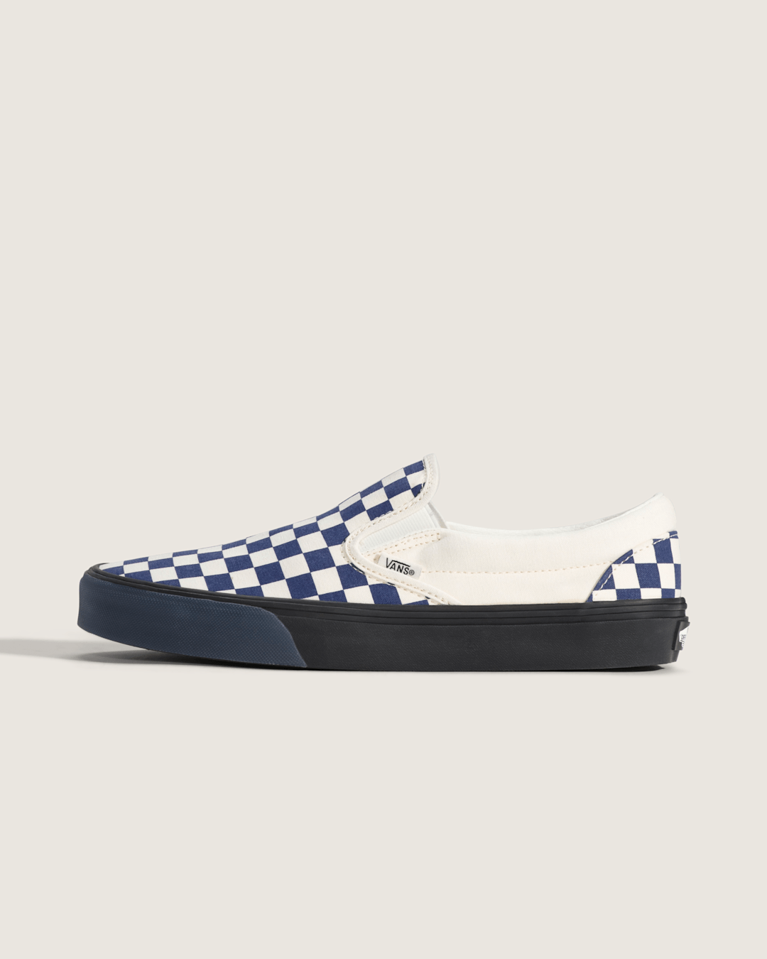 Sale Vans Classic Slip-On Checkerboard Shoe in Checkerboard Deep Twilight Blue