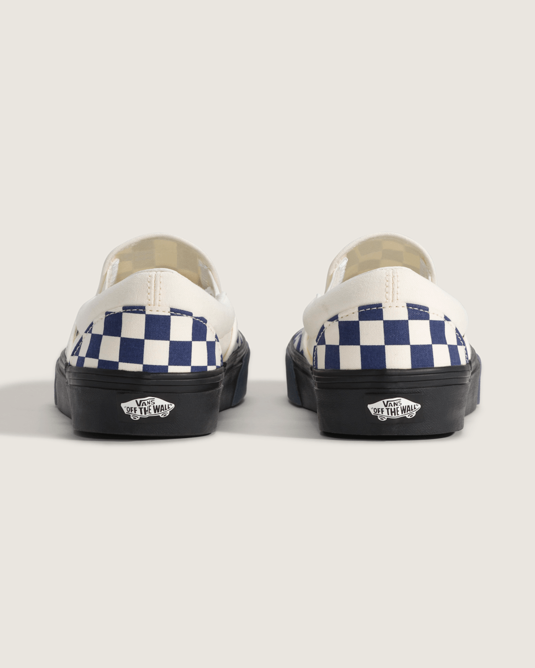 Sale Vans Classic Slip-On Checkerboard Shoe in Checkerboard Deep Twilight Blue