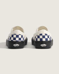 Sale Vans Classic Slip-On Checkerboard Shoe in Checkerboard Deep Twilight Blue